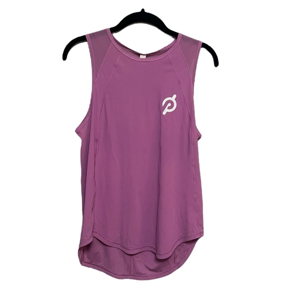 Lululemon x Peloton Magenta Glow Cutout Sleeveless Sculpt Tank Top